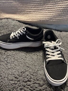 Black Platform Vans